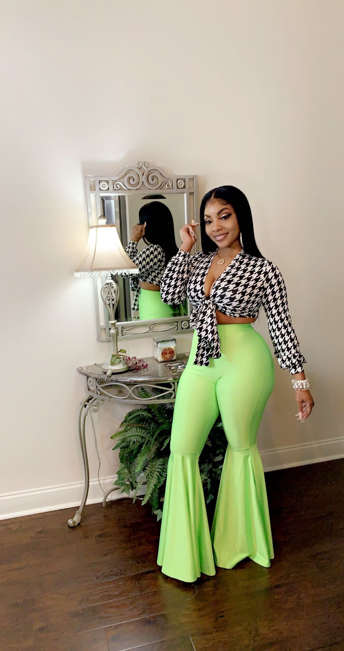 Bella Bell Bottoms (neon green)